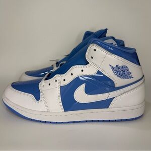 Nike Air Jordan 1 Mid Legend Blue White FZ2142-114 Men's Size 12 New No Box